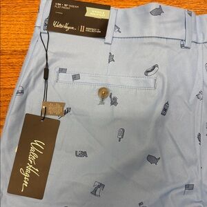 Walter Hagen Sky Blue Golf Shorts with Fun Prints